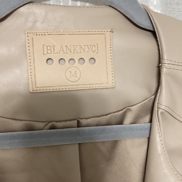 BlankNYC Cream Faux Leather Jacket - Picture 4 of 7